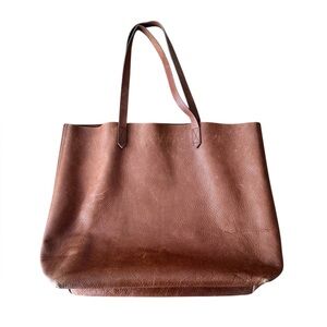 Madewell The Transport Tote 100% Leather Bag Brown Purse Handbag Bag